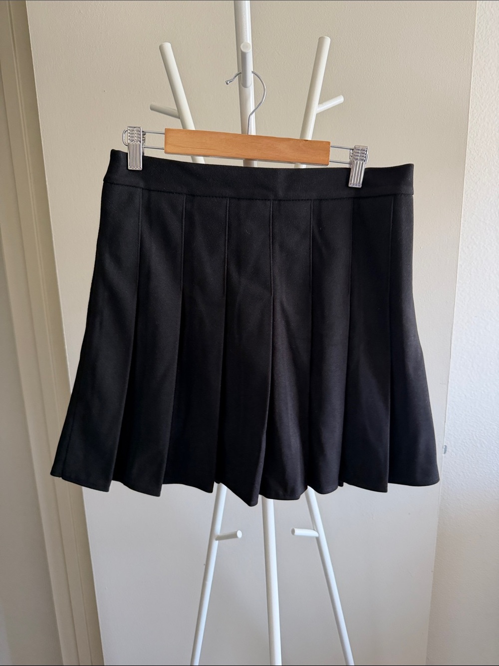 Classic Black Pleated Skirt
